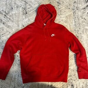 Nike Men's Hoodie in Bold Red